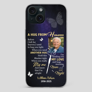 Heavenly Hug Grandpa Case – Personalized Memorial Gift Under the Night Sky - 89Prints