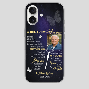 Heavenly Hug Grandpa Case – Personalized Memorial Gift Under the Night Sky - 89Prints