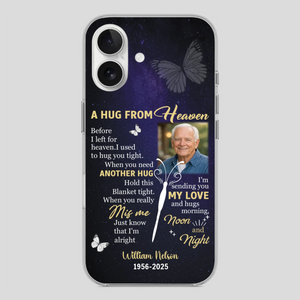 Heavenly Hug Grandpa Case – Personalized Memorial Gift Under the Night Sky - 89Prints