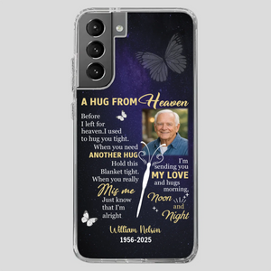 Heavenly Hug Grandpa Case – Personalized Memorial Gift Under the Night Sky - 89Prints