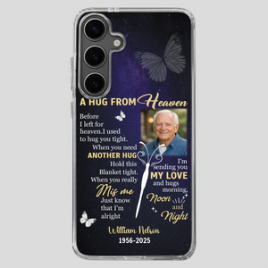 Heavenly Hug Grandpa Case – Personalized Memorial Gift Under the Night Sky - 89Prints
