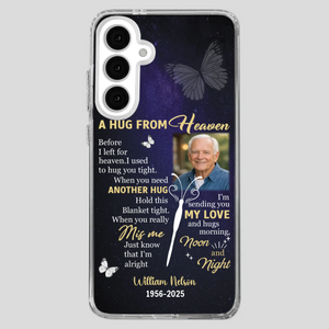 Heavenly Hug Grandpa Case – Personalized Memorial Gift Under the Night Sky - 89Prints