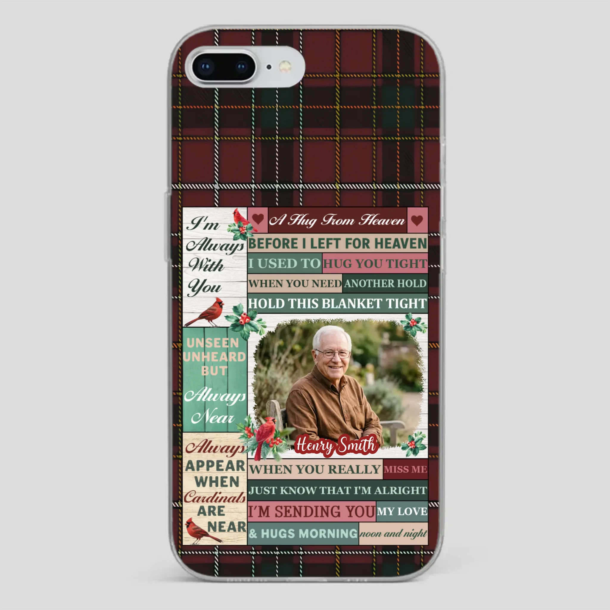 Personalized “I’m Always With You” Grandpa Phone Case – Cardinal Memorial Gift - 89Prints