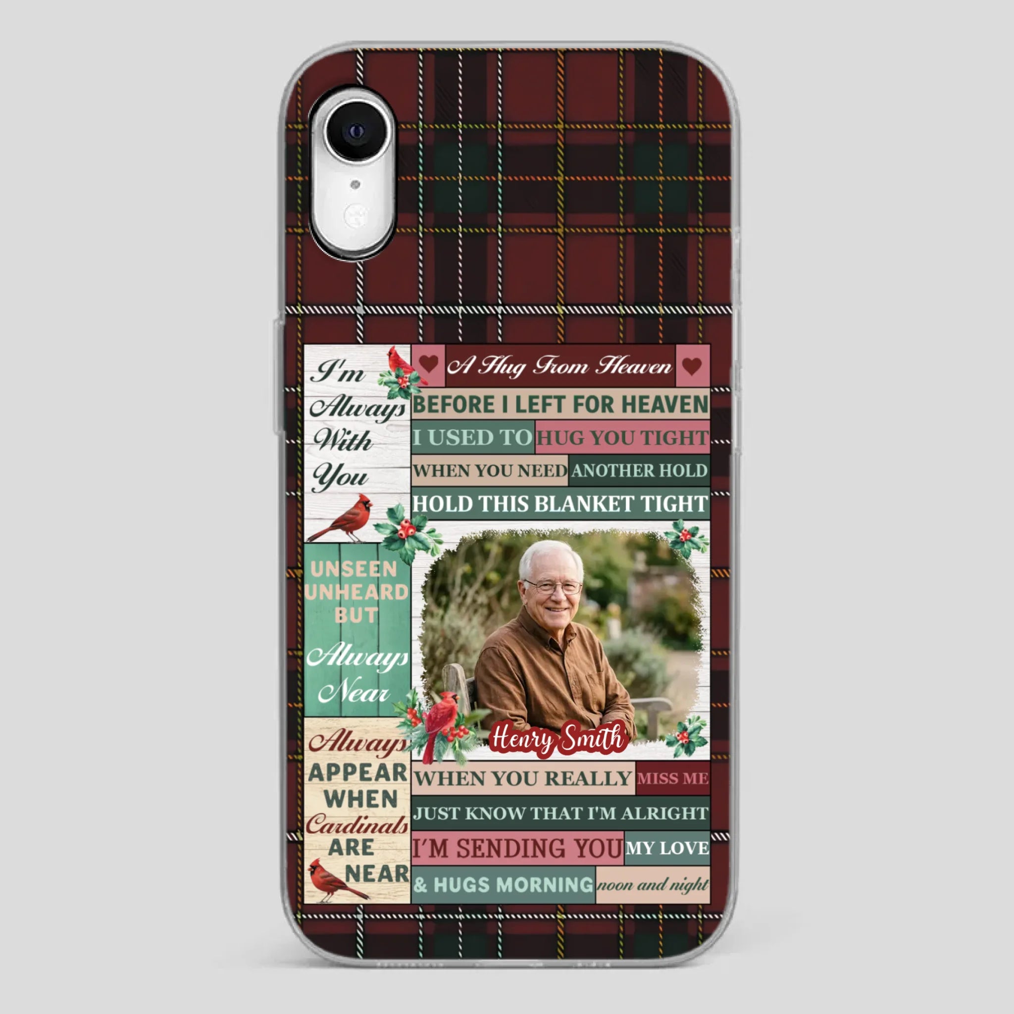 Personalized “I’m Always With You” Grandpa Phone Case – Cardinal Memorial Gift - 89Prints