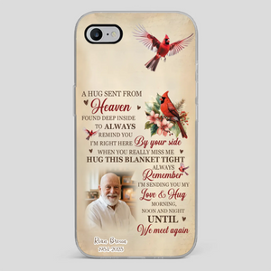 “A Hug Sent From Heaven” Grandpa Memorial Phone Case – Forever in My Heart - 89Prints