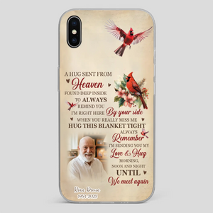 “A Hug Sent From Heaven” Grandpa Memorial Phone Case – Forever in My Heart - 89Prints