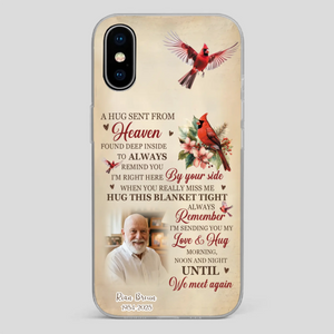“A Hug Sent From Heaven” Grandpa Memorial Phone Case – Forever in My Heart - 89Prints