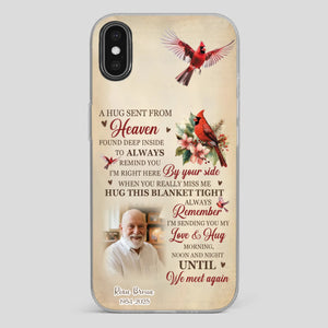 “A Hug Sent From Heaven” Grandpa Memorial Phone Case – Forever in My Heart - 89Prints