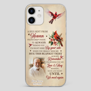 “A Hug Sent From Heaven” Grandpa Memorial Phone Case – Forever in My Heart - 89Prints