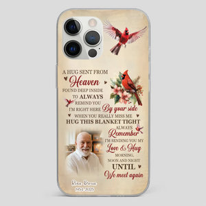 “A Hug Sent From Heaven” Grandpa Memorial Phone Case – Forever in My Heart - 89Prints