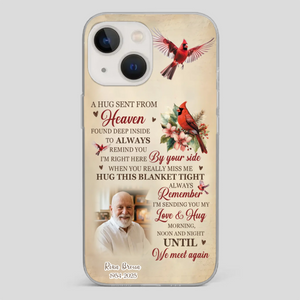 “A Hug Sent From Heaven” Grandpa Memorial Phone Case – Forever in My Heart - 89Prints