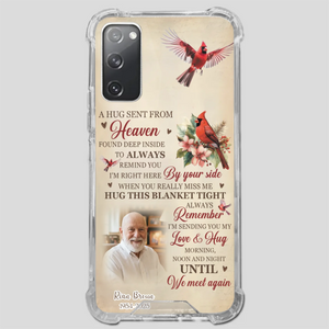 “A Hug Sent From Heaven” Grandpa Memorial Phone Case – Forever in My Heart - 89Prints