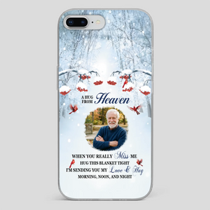 Custom A Hug From Heaven Phone Case for Grandpa – A Loving Memory Gift - 89Prints