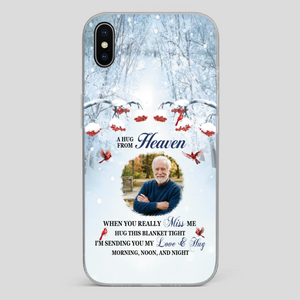 Custom A Hug From Heaven Phone Case for Grandpa – A Loving Memory Gift - 89Prints