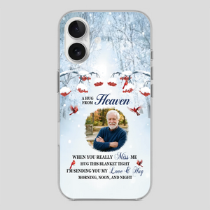 Custom A Hug From Heaven Phone Case for Grandpa – A Loving Memory Gift - 89Prints