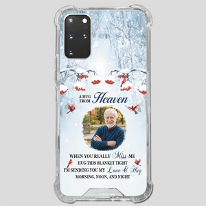 Custom A Hug From Heaven Phone Case for Grandpa – A Loving Memory Gift - 89Prints