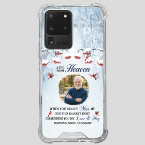 Custom A Hug From Heaven Phone Case for Grandpa – A Loving Memory Gift - 89Prints
