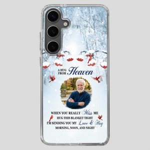 Custom A Hug From Heaven Phone Case for Grandpa – A Loving Memory Gift - 89Prints