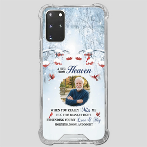 Custom A Hug From Heaven Phone Case for Grandpa – A Loving Memory Gift - 89Prints
