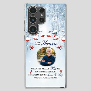 Custom A Hug From Heaven Phone Case for Grandpa – A Loving Memory Gift - 89Prints