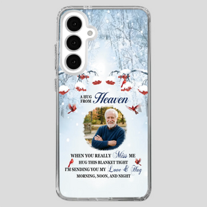 Custom A Hug From Heaven Phone Case for Grandpa – A Loving Memory Gift - 89Prints