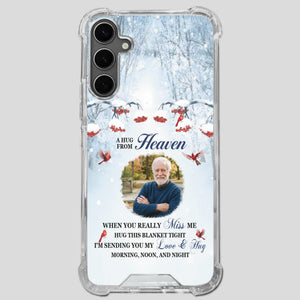 Custom A Hug From Heaven Phone Case for Grandpa – A Loving Memory Gift - 89Prints