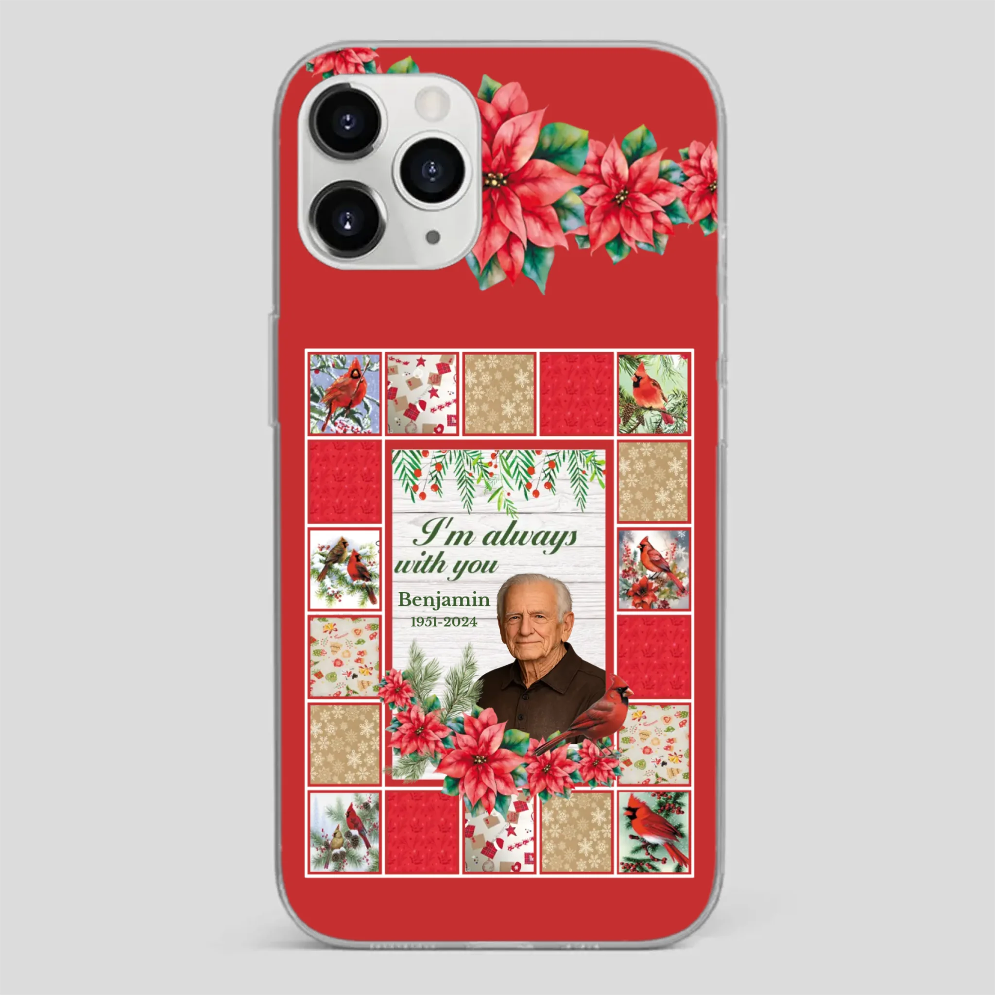 Custom Grandpa “I’m Always With You” Memorial Phone Case - 89Prints