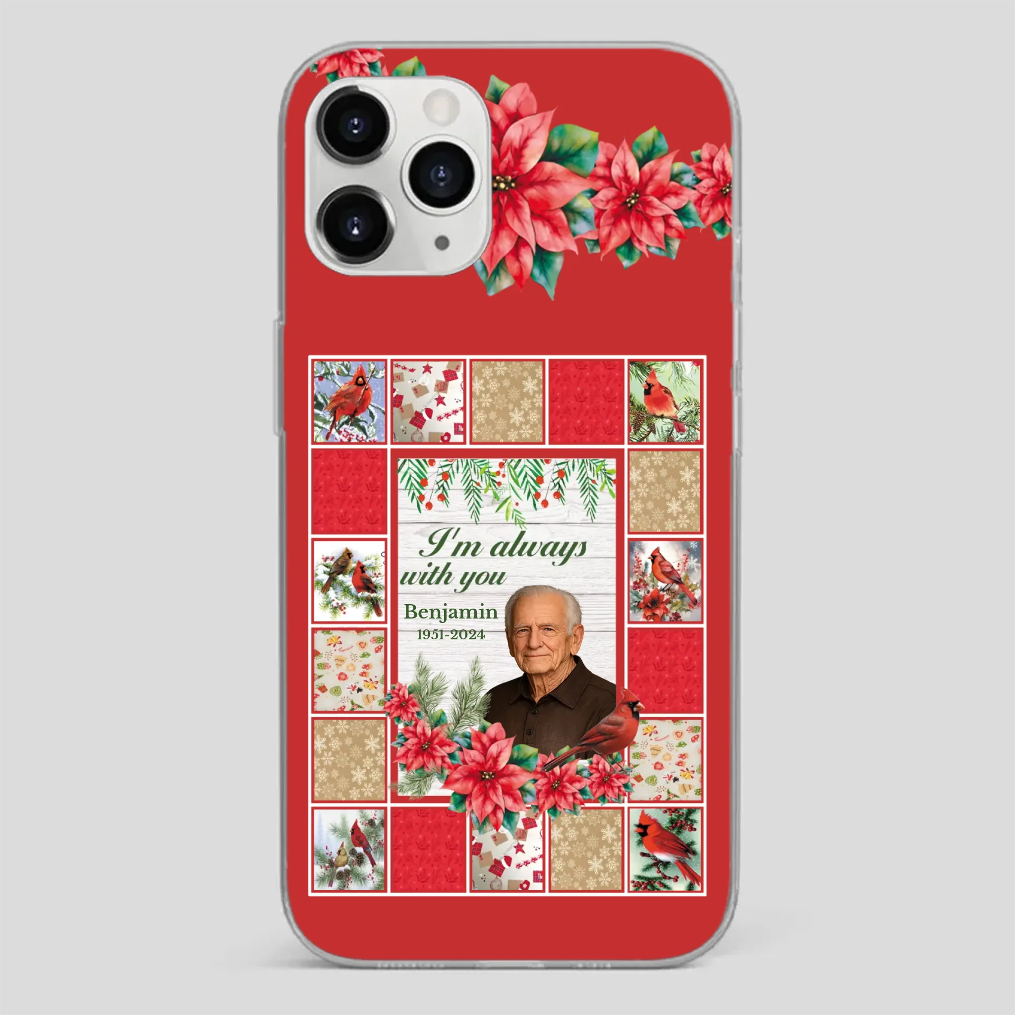 Custom Grandpa “I’m Always With You” Memorial Phone Case - 89Prints
