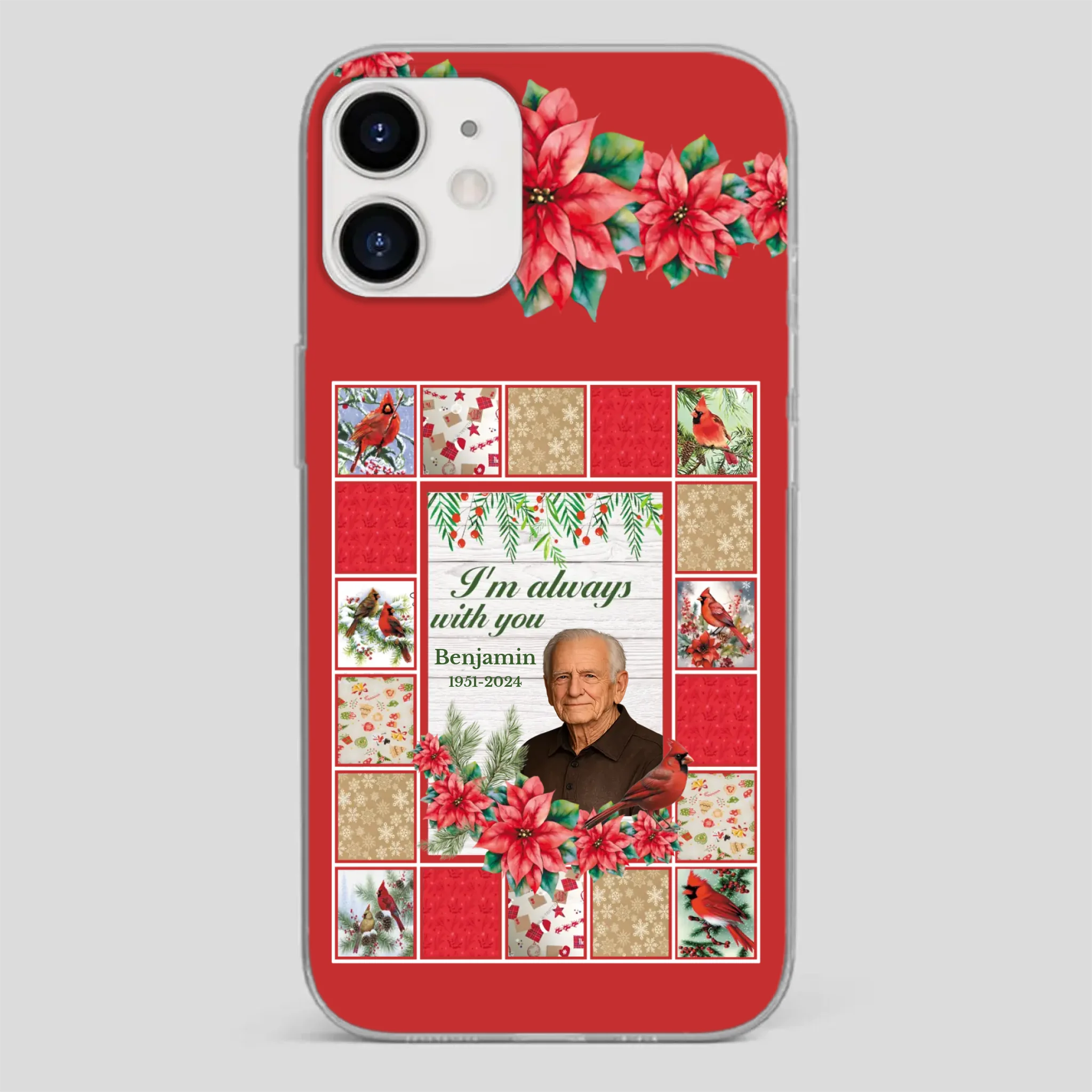 Custom Grandpa “I’m Always With You” Memorial Phone Case - 89Prints