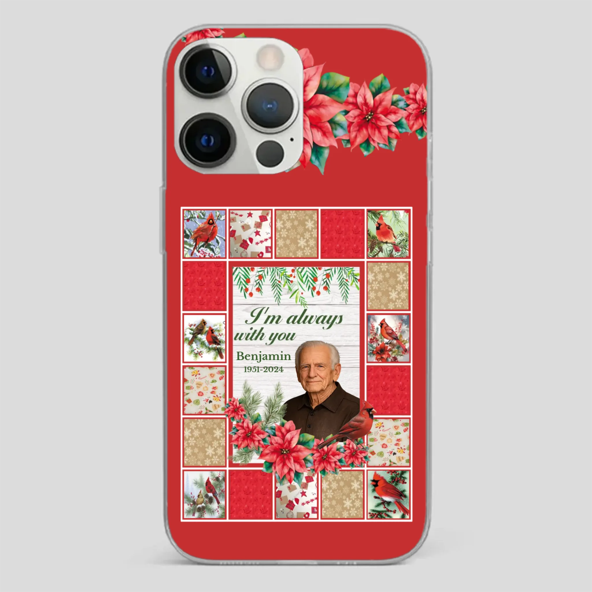 Custom Grandpa “I’m Always With You” Memorial Phone Case - 89Prints