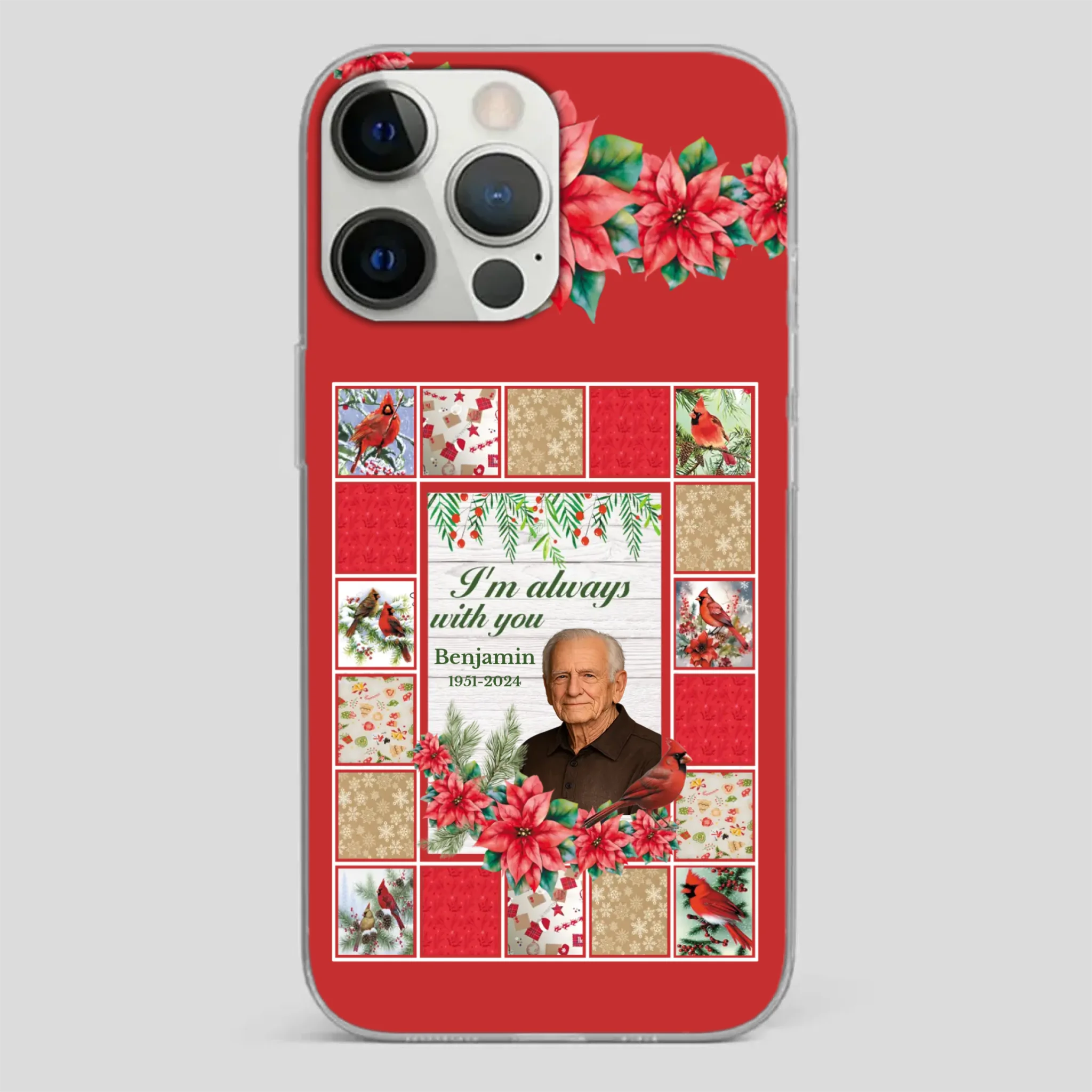 Custom Grandpa “I’m Always With You” Memorial Phone Case - 89Prints