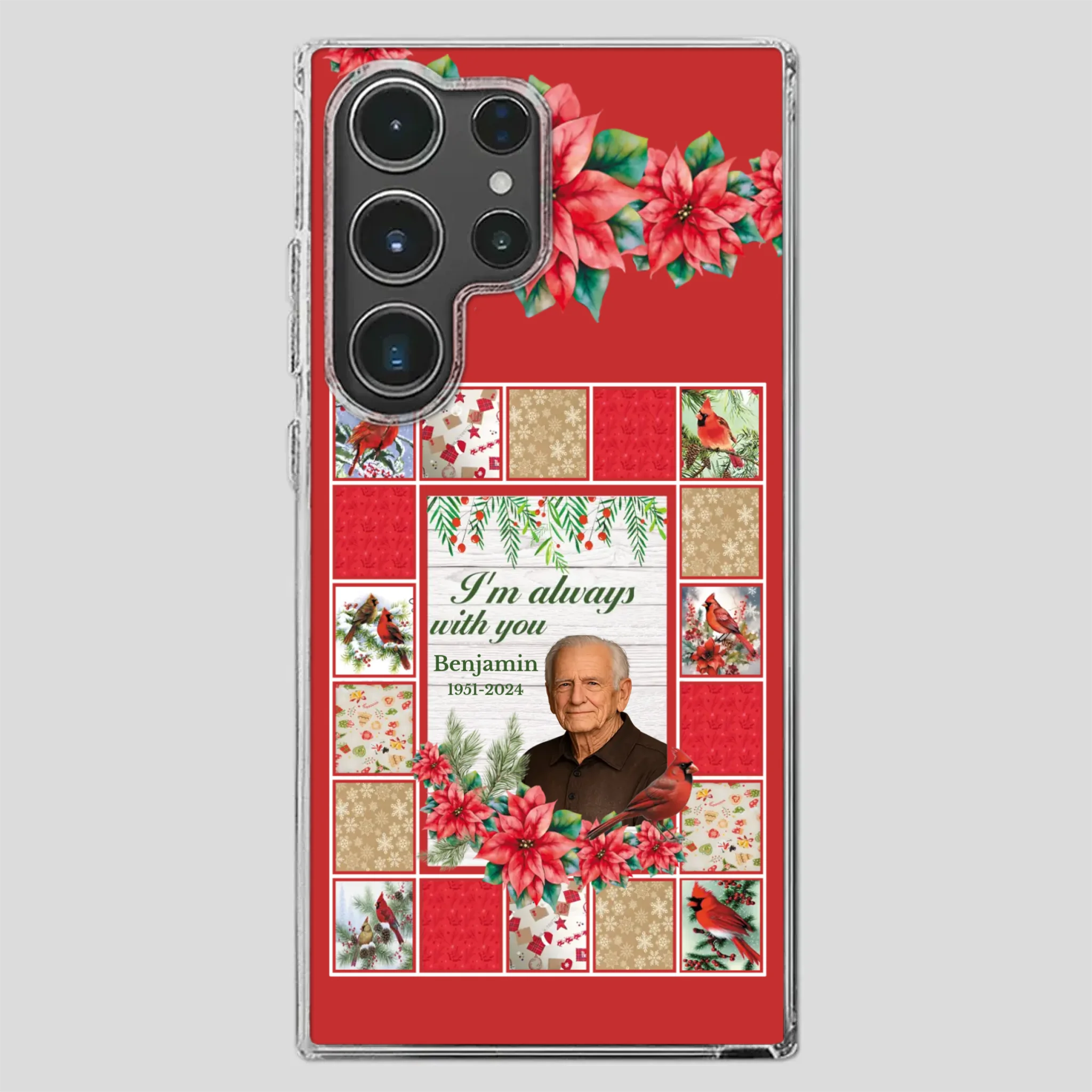 Custom Grandpa “I’m Always With You” Memorial Phone Case - 89Prints