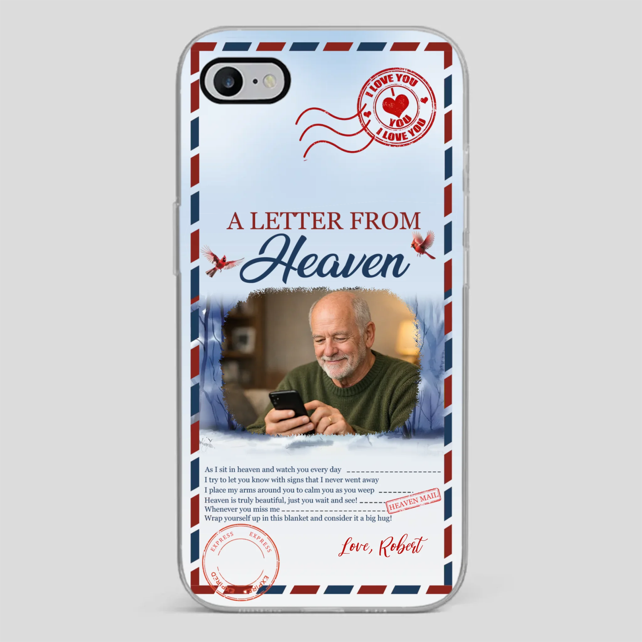 Grandpa “A Letter From Heaven” Phone Case – Custom Memorial Keepsake - 89Prints