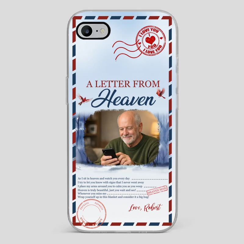 Grandpa “A Letter From Heaven” Phone Case – Custom Memorial Keepsake - 89Prints