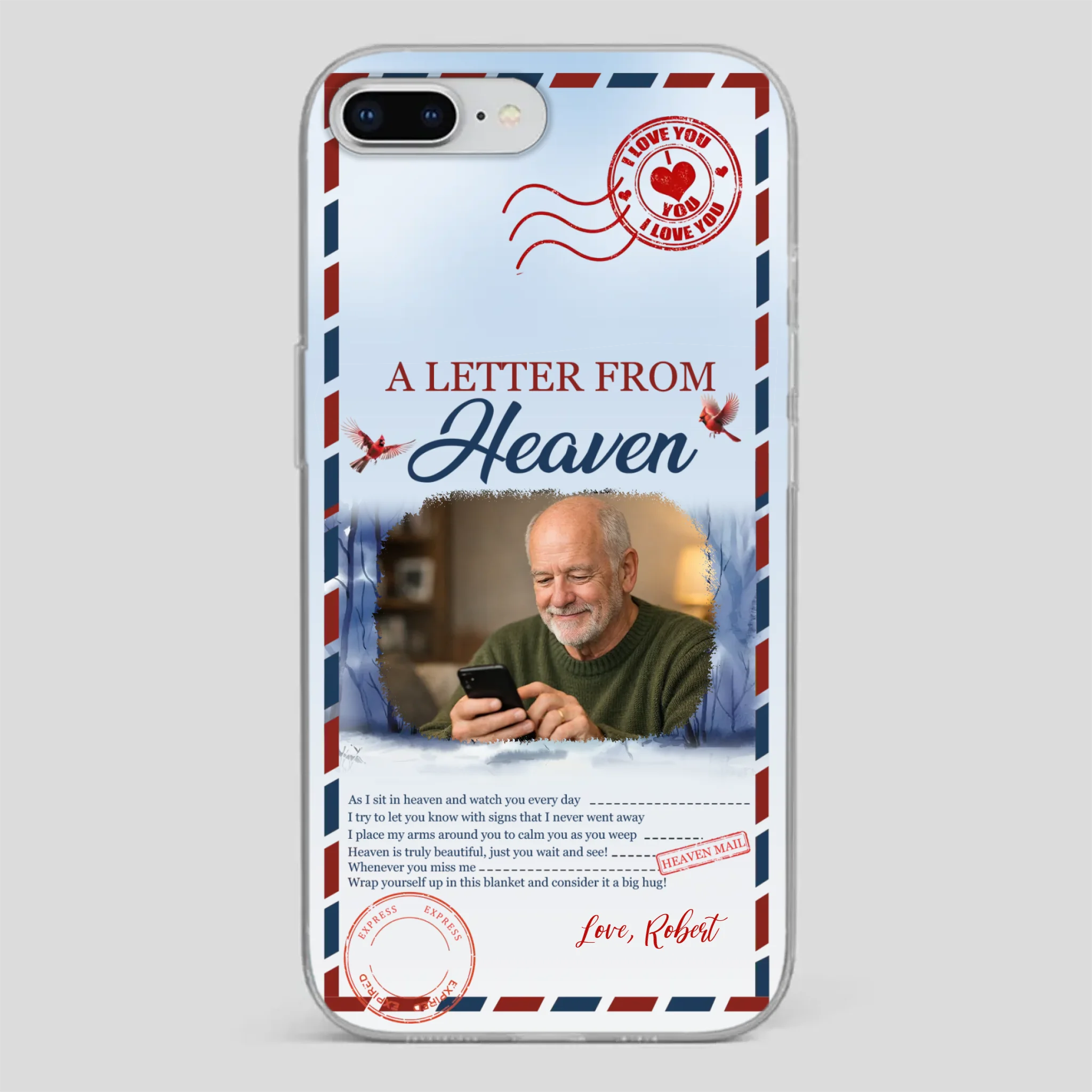 Grandpa “A Letter From Heaven” Phone Case – Custom Memorial Keepsake - 89Prints