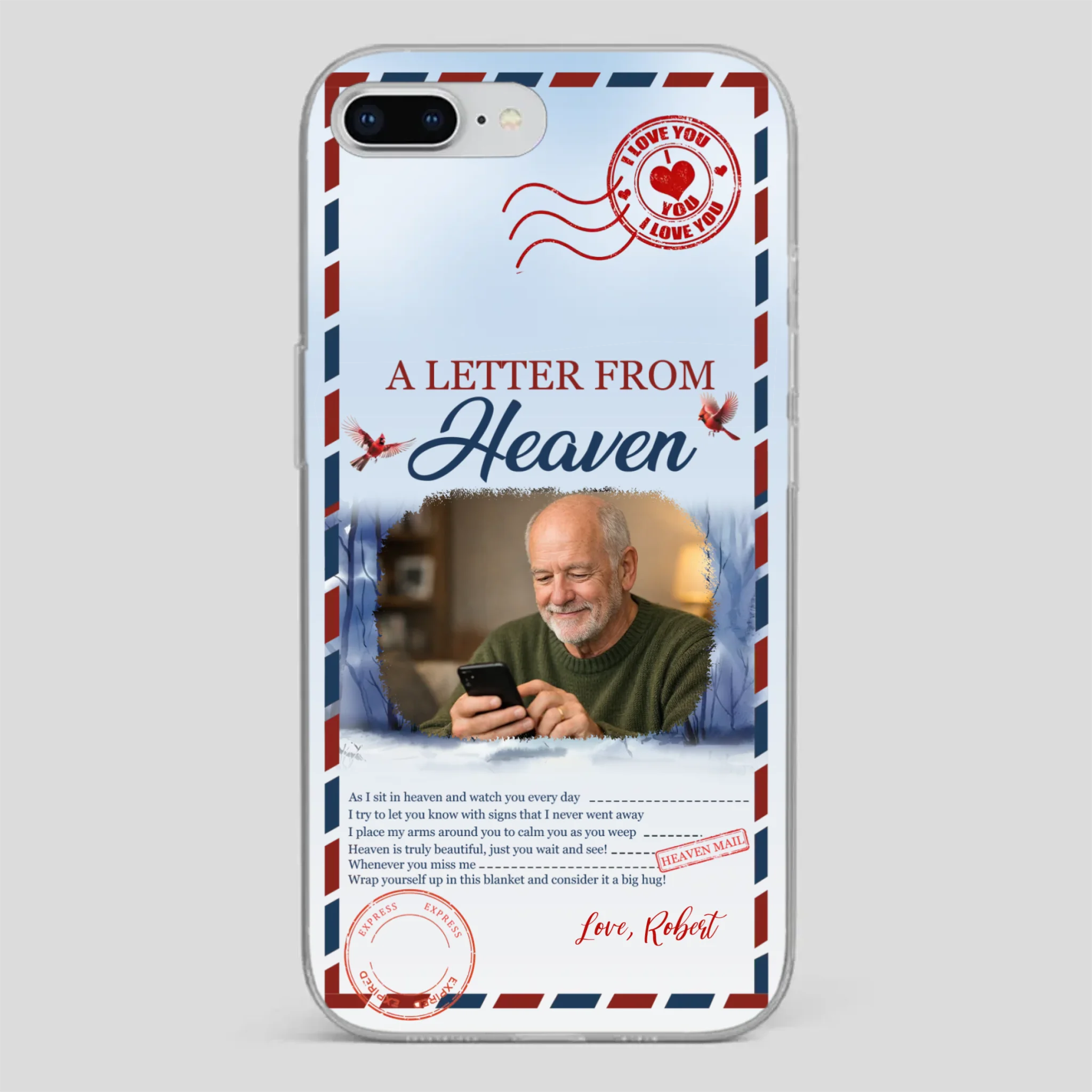 Grandpa “A Letter From Heaven” Phone Case – Custom Memorial Keepsake - 89Prints