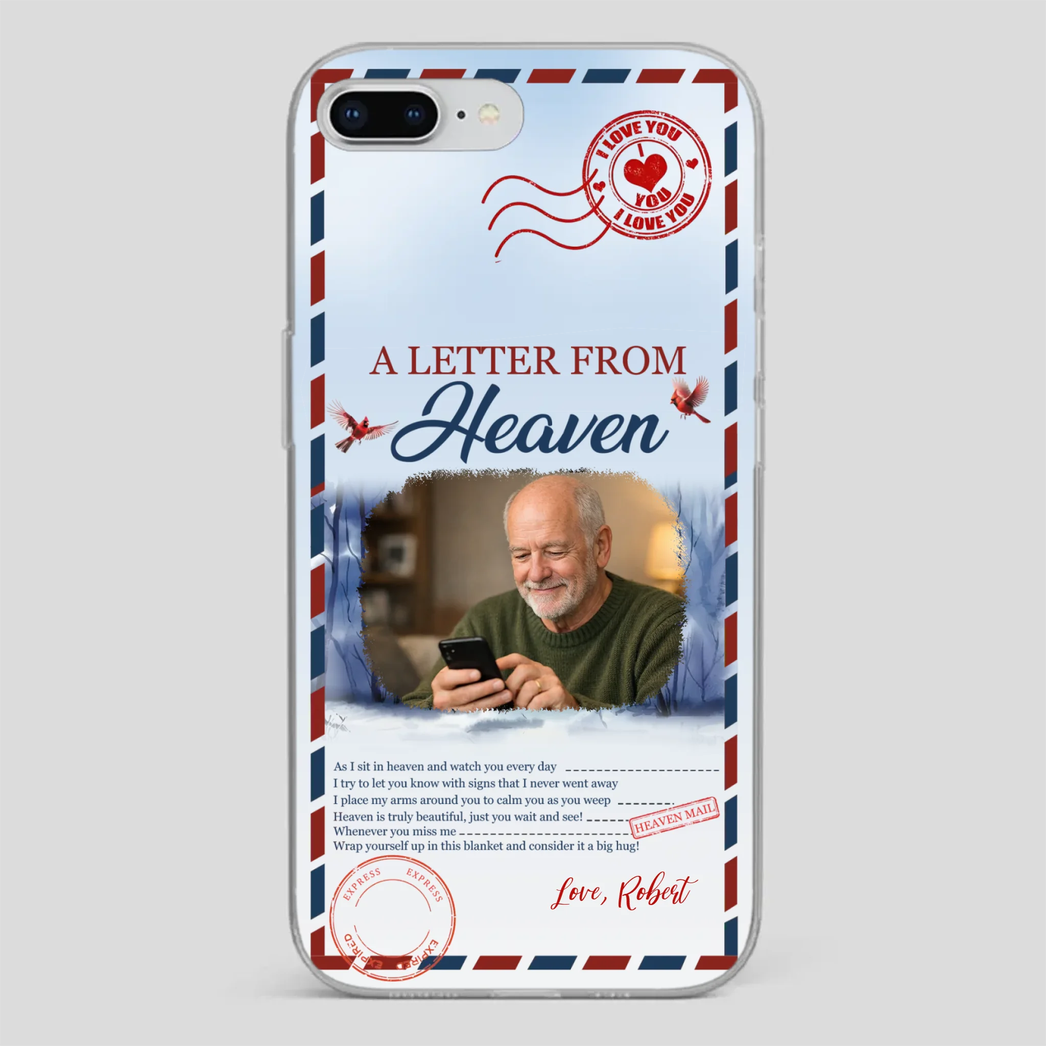 Grandpa “A Letter From Heaven” Phone Case – Custom Memorial Keepsake - 89Prints