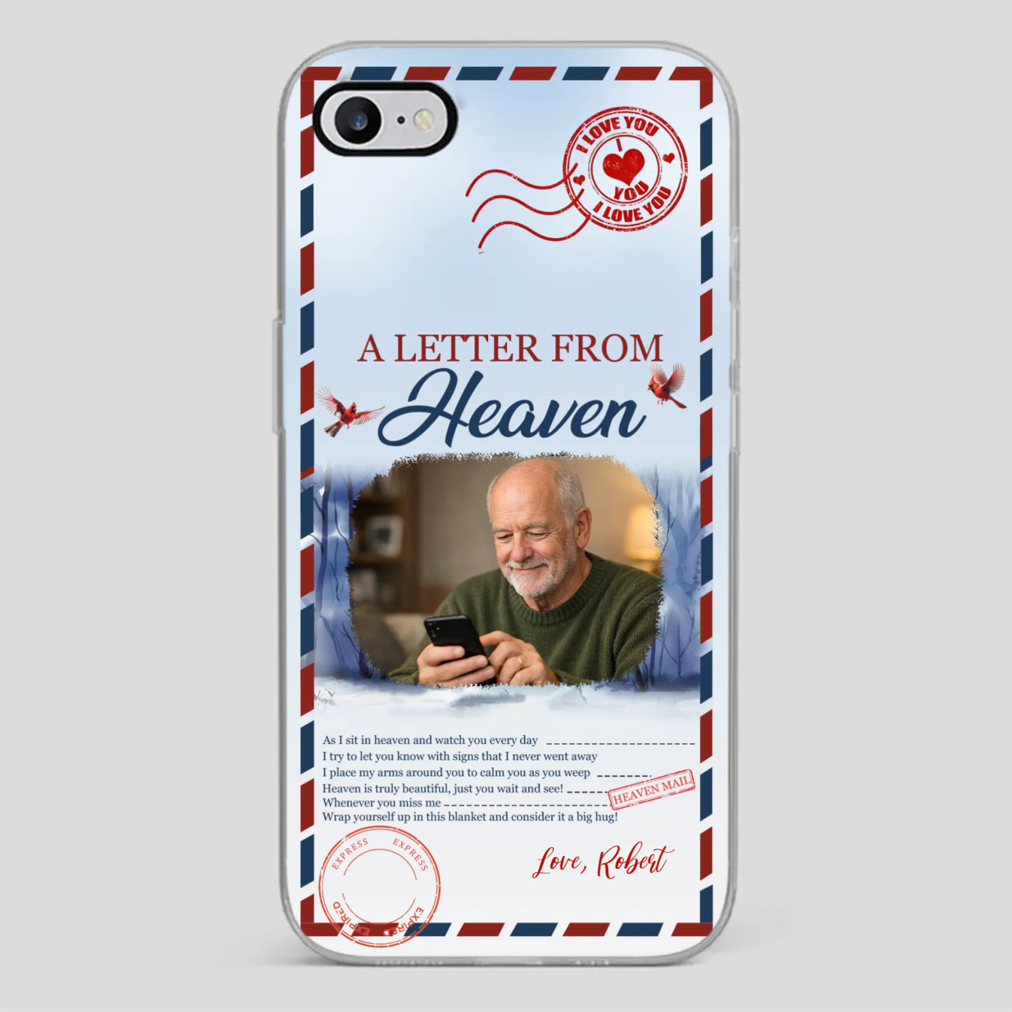 Grandpa “A Letter From Heaven” Phone Case – Custom Memorial Keepsake - 89Prints