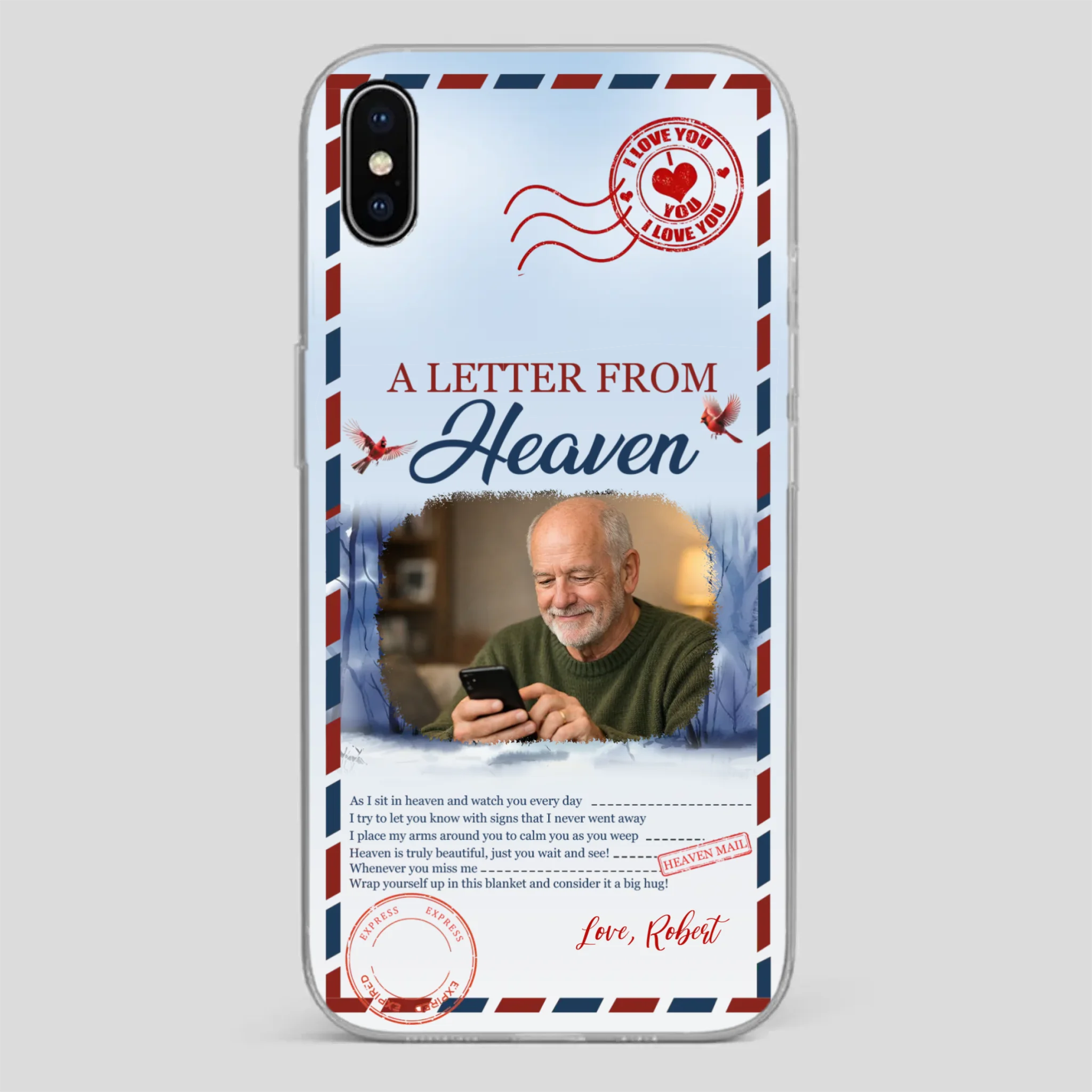 Grandpa “A Letter From Heaven” Phone Case – Custom Memorial Keepsake - 89Prints