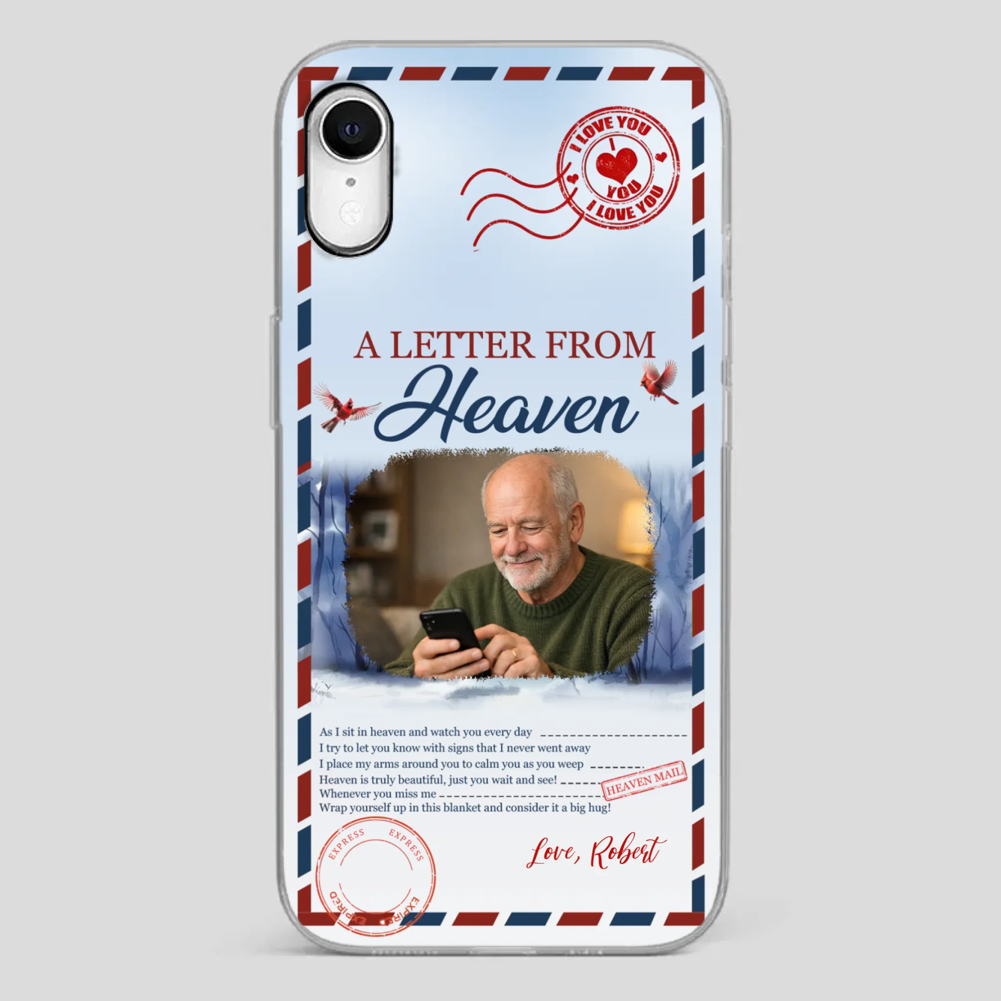 Grandpa “A Letter From Heaven” Phone Case – Custom Memorial Keepsake - 89Prints