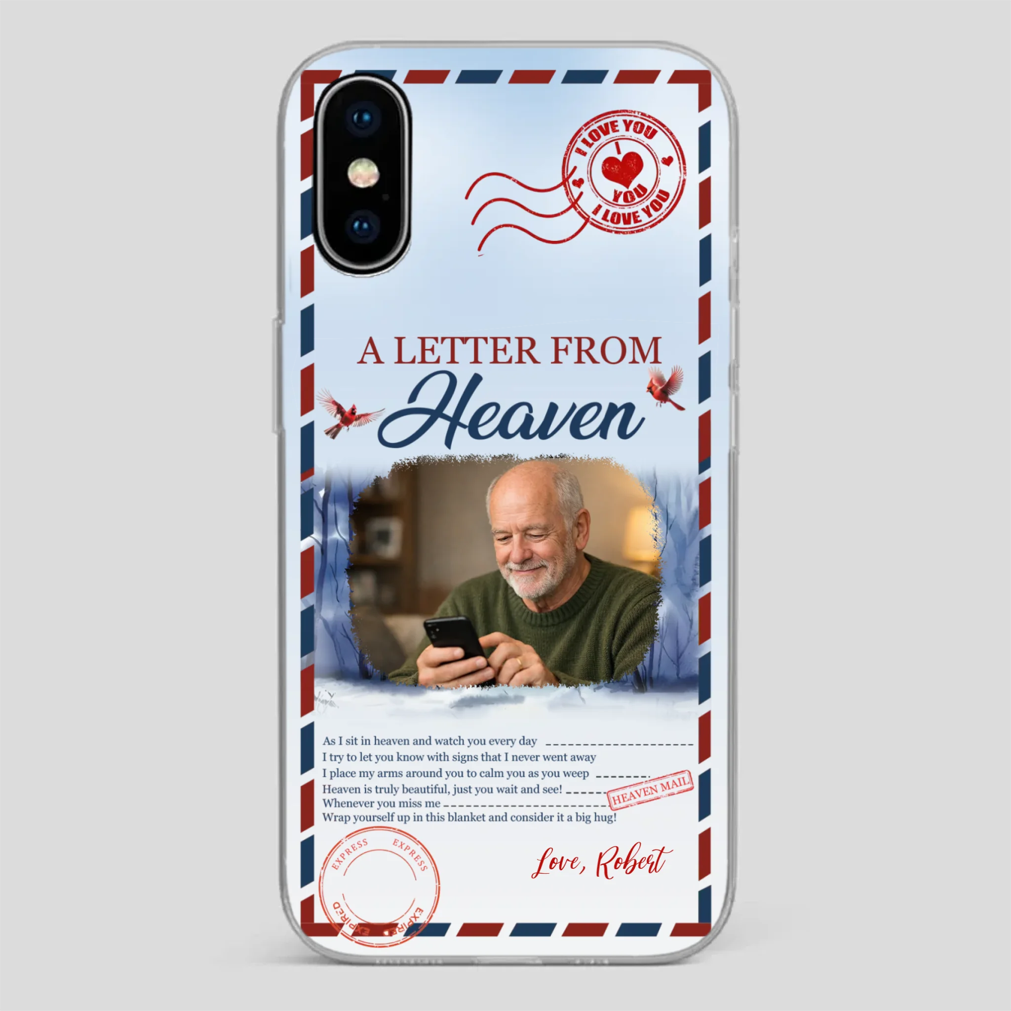 Grandpa “A Letter From Heaven” Phone Case – Custom Memorial Keepsake - 89Prints