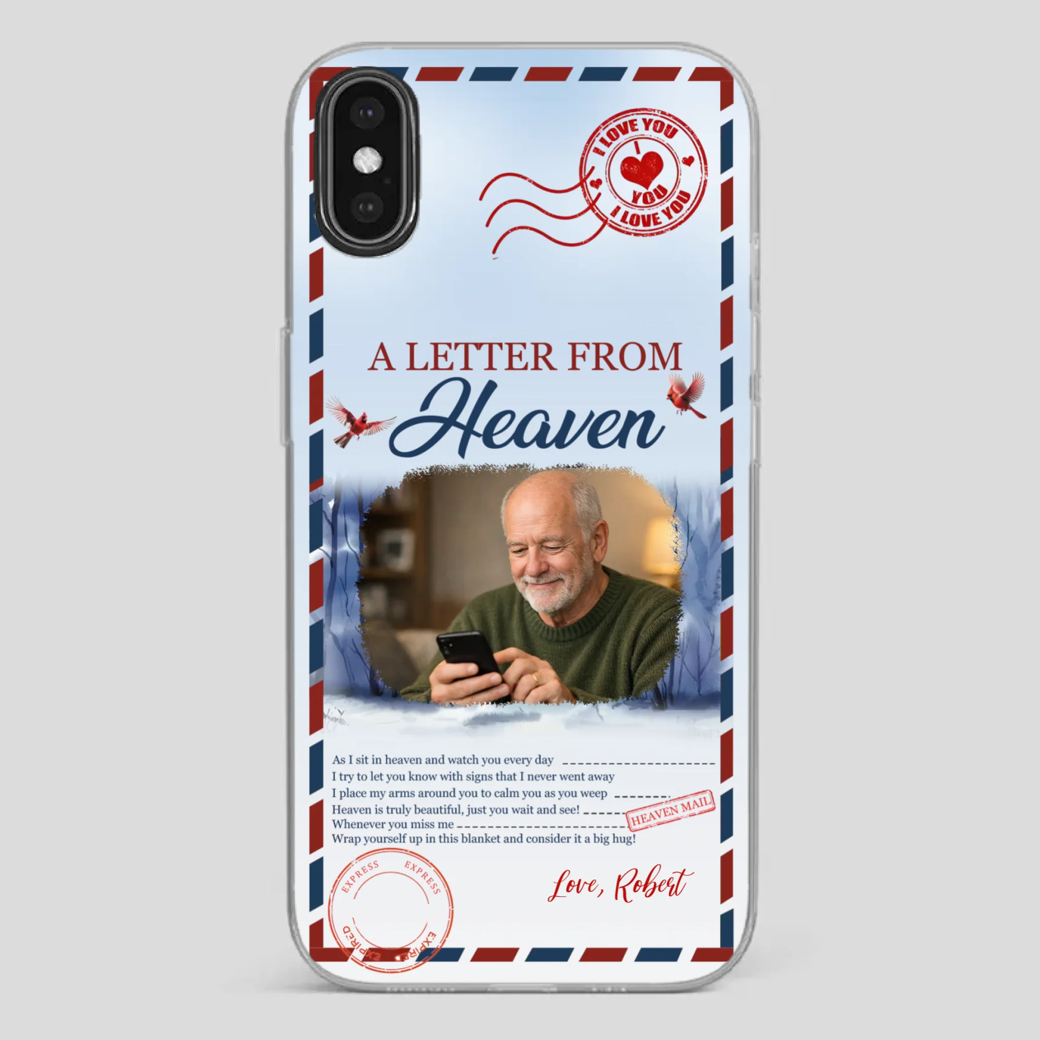 Grandpa “A Letter From Heaven” Phone Case – Custom Memorial Keepsake - 89Prints