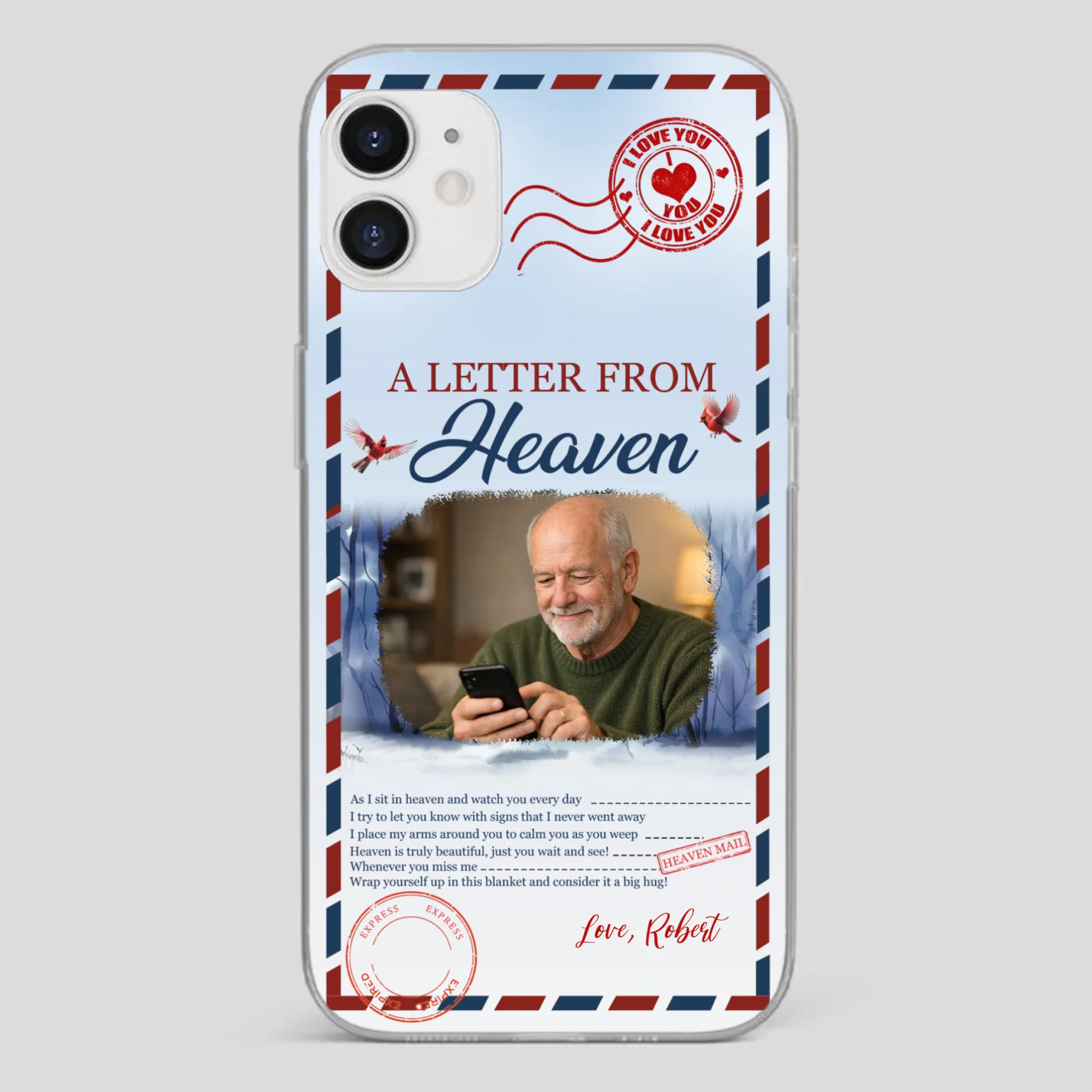 Grandpa “A Letter From Heaven” Phone Case – Custom Memorial Keepsake - 89Prints
