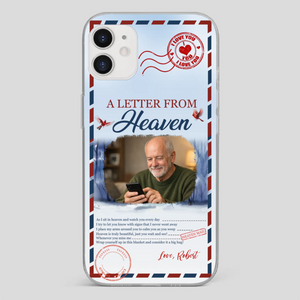 Grandpa “A Letter From Heaven” Phone Case – Custom Memorial Keepsake - 89Prints