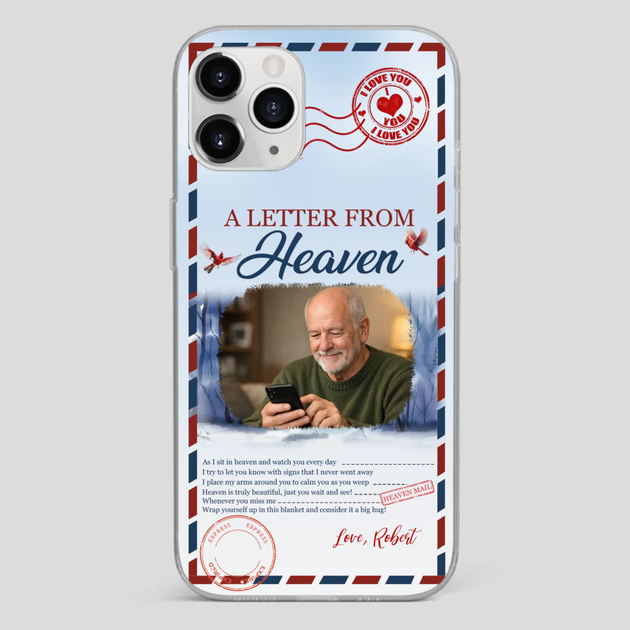 Grandpa “A Letter From Heaven” Phone Case – Custom Memorial Keepsake - 89Prints