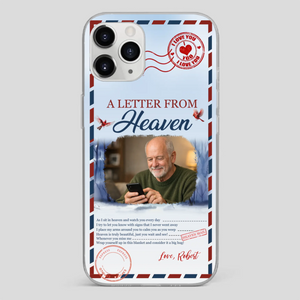 Grandpa “A Letter From Heaven” Phone Case – Custom Memorial Keepsake - 89Prints