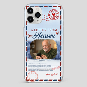 Grandpa “A Letter From Heaven” Phone Case – Custom Memorial Keepsake - 89Prints