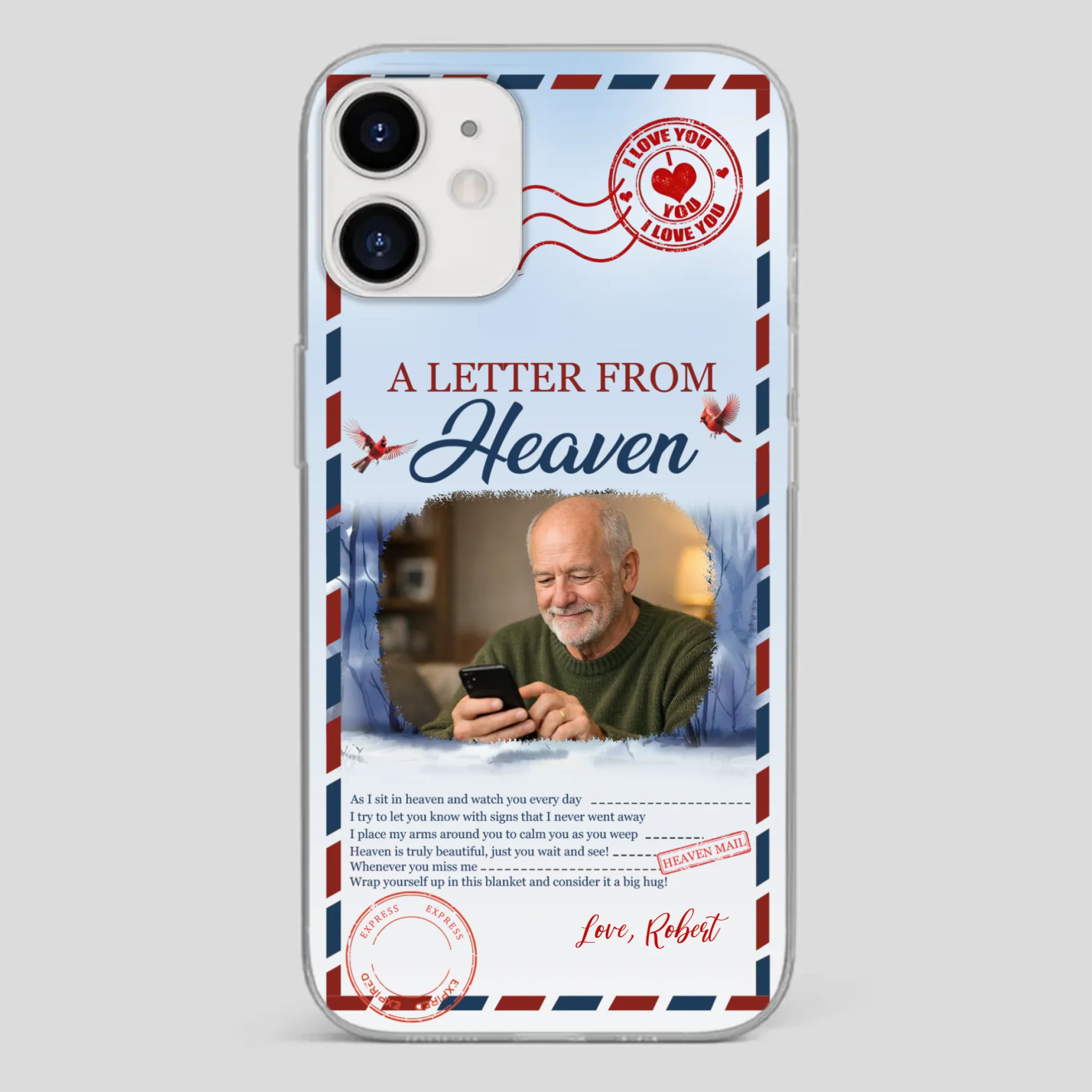 Grandpa “A Letter From Heaven” Phone Case – Custom Memorial Keepsake - 89Prints