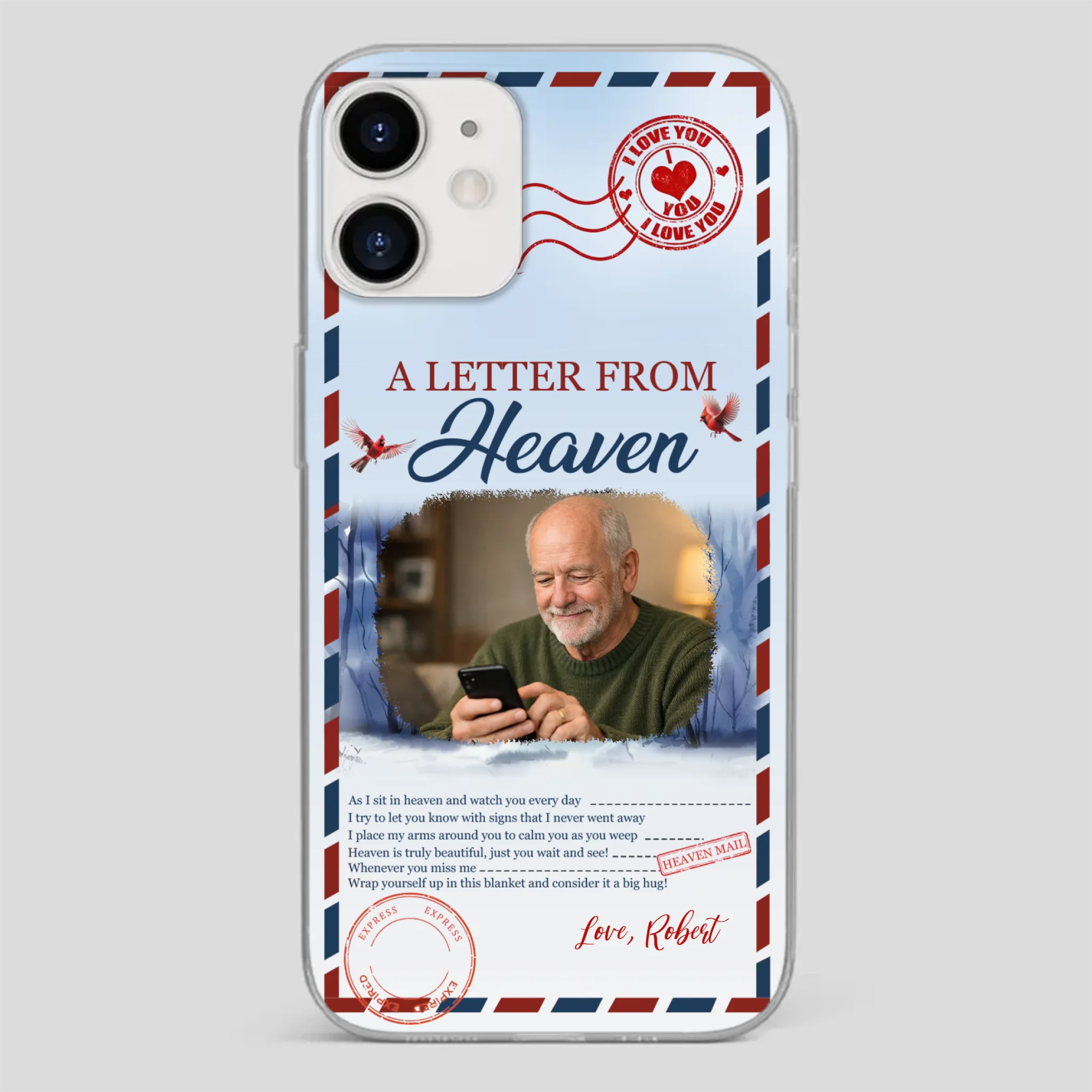 Grandpa “A Letter From Heaven” Phone Case – Custom Memorial Keepsake - 89Prints