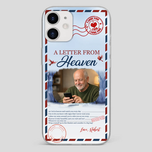 Grandpa “A Letter From Heaven” Phone Case – Custom Memorial Keepsake - 89Prints